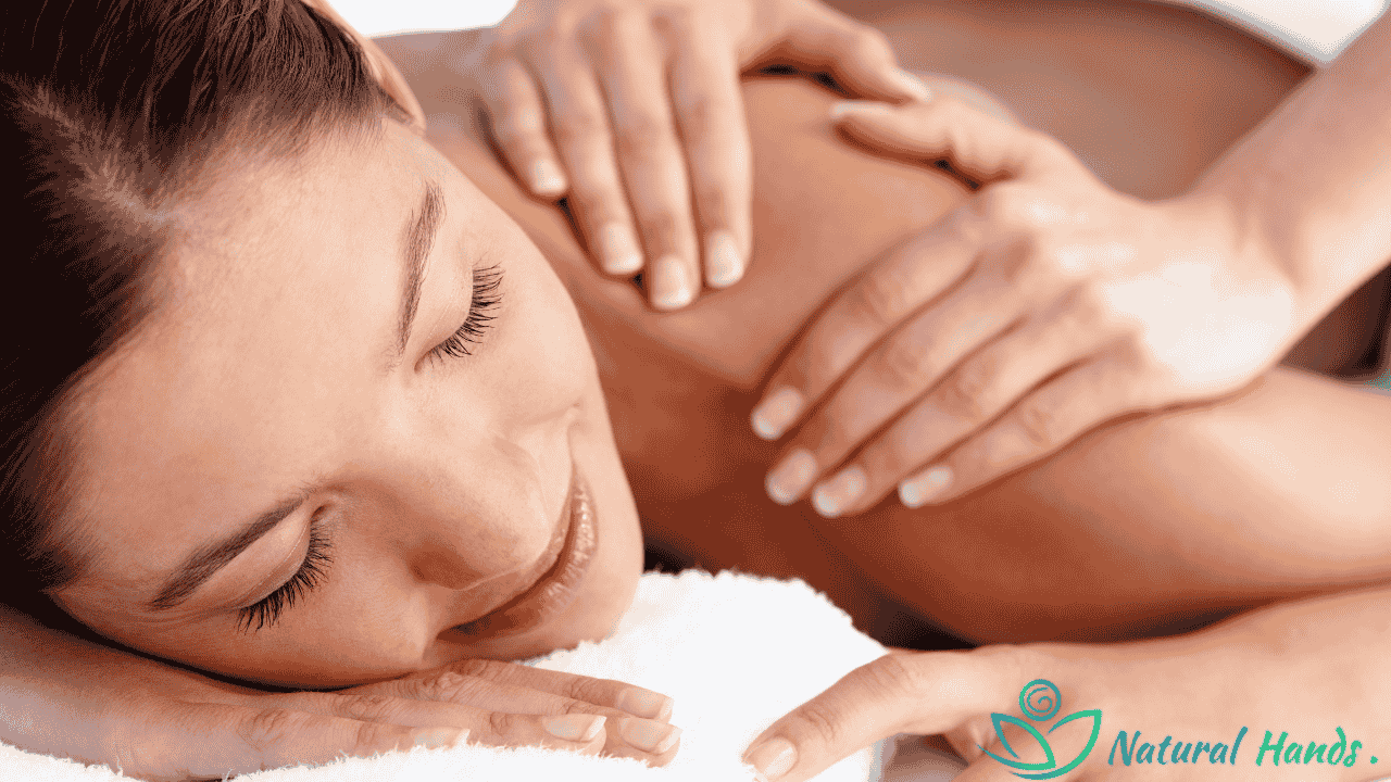 A therapist performing a therapeutic massage to relieve muscle tension and promote relaxation.